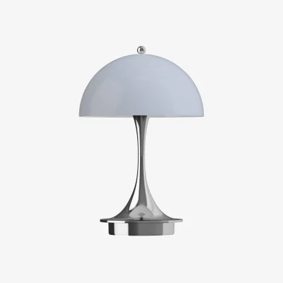 Made in Design Panthella 160 V3 Wireless rechargeable outdoor lamp plastic material grey / LED - H 23 cm / Polycarbonate Base, legs &amp; Lampshade - Louis Poulsen
