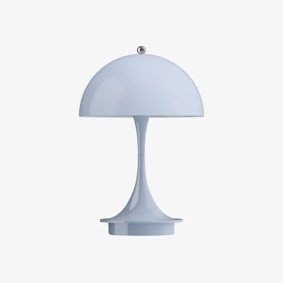 Made in Design Panthella 160 V3 Wireless rechargeable outdoor lamp plastic material blue / LED - H 23 cm / Polycarbonate Base, legs &amp; Lampshade - Louis Poulsen