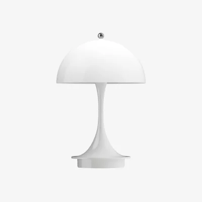Made in Design Panthella 160 V3 Wireless rechargeable outdoor lamp plastic material white / LED - H 23 cm / Polycarbonate Base, legs &amp; Lampshade - Louis Poulsen