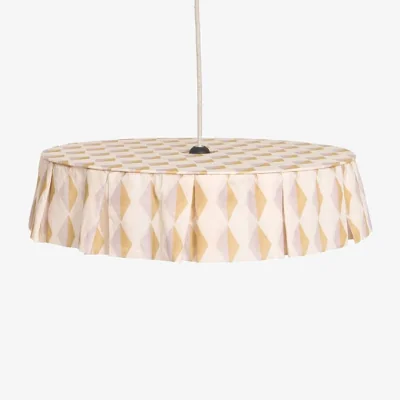 Made in Design Vibes Lampshade textile yellow / Ø 50 x H 12 cm - Cotton voile - NOBODINOZ
