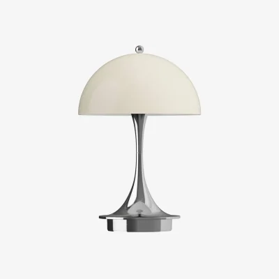 Made in Design Panthella 160 V3 Wireless rechargeable outdoor lamp plastic material beige / LED - H 23 cm / Polycarbonate Base, legs &amp; Lampshade - Louis Poulsen