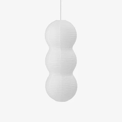 Made in Design Puff Multitude Lampshade paper white / Rice paper - Ø 23 x H 60 cm - Normann Copenhagen