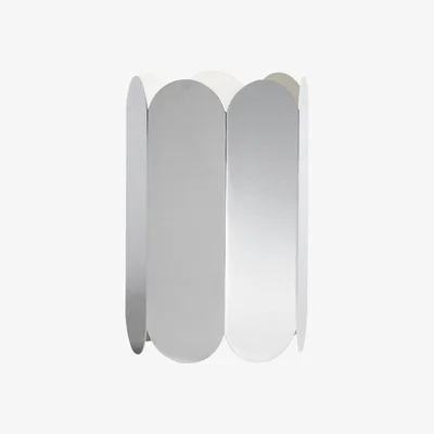 Made in Design Arcs Lampshade - / Steel - Ø 20 x H 30 cm / Without electrical system by Hay Silver/Metal