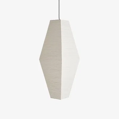 Made in Design Paper Shade Prism Lampshade paper white / Ø 40 x H 110 cm - Hay