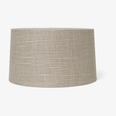 Made in Design Eclipse Lampshade - / Short -Ø 33 x H 18.5 cm / Fabric by Ferm Living Grey/Beige