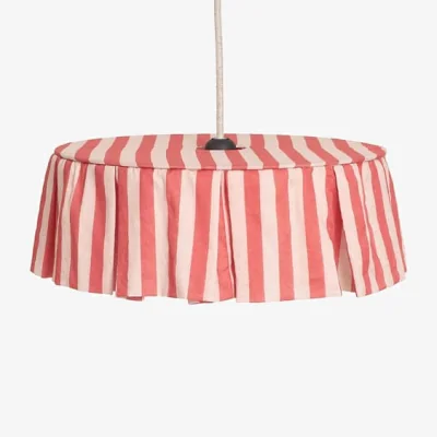 Made in Design Vibes Lampshade textile red / Ø 40 x H 12 cm - Cotton voile - NOBODINOZ
