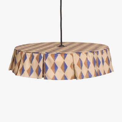 Made in Design Vibes Lampshade textile blue / Ø 50 x H 12 cm - Cotton voile - NOBODINOZ