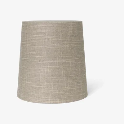 Made in Design Eclipse Lampshade - / Medium - Ø 27 x H 28 cm / Fabric by Ferm Living Grey/Beige