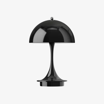 Made in Design Panthella 160 V3 Wireless rechargeable outdoor lamp plastic material black / LED - H 23 cm / Polycarbonate Base, legs &amp; Lampshade - Louis Poulsen