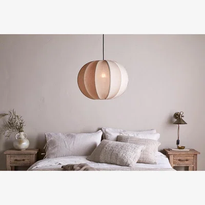Nkuku nkuku Orisa Linen Lampshade | Shades | Off White