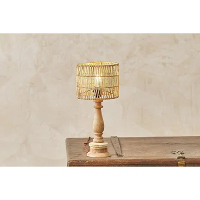 Nkuku Nkuku Banso Wicker Lampshade | Lighting | Brown | Small 16 x 20 cm (Diameter)