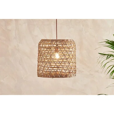 Nkuku Nkuku Beru Rattan Lampshade | Lighting | Brown | Large 42 x 39 cm (Diameter)
