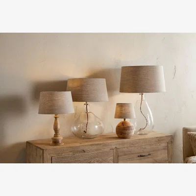 Nkuku nkuku Embaata Linen Lampshade | Shades | Natural | Medium
