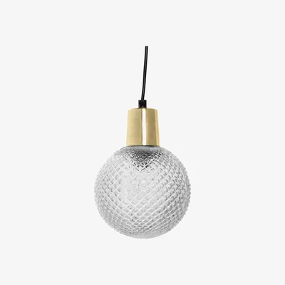 Nordic Nest Bloomingville glass pendant with structure Ø 14 cm