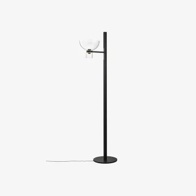 Nordic Nest Flos Nocturne F1 Bowl floor lamp - black