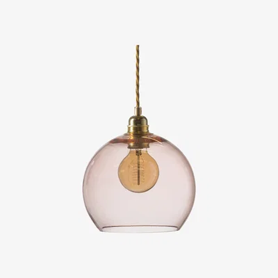Nordic Nest Rowan pendant lamp M, Ø 22 cm bright coral