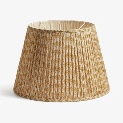 OKA OKA, Hirkani Lampshade 45cm - Mustard, Lampshades, Linen