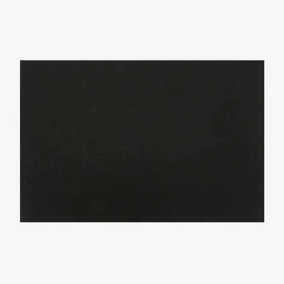 OKA OKA, 19.5in Narrow Rectangular Cotton Lampshade - Black, Lampshades, Cotton, Plain