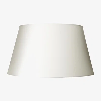 OKA OKA, 30cm Cotton Drum Shade - White, Lampshades, Cotton, Plain