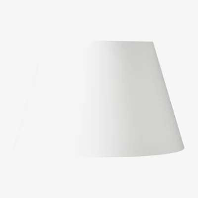 OKA 56cm Drum Cotton Lampshade - White