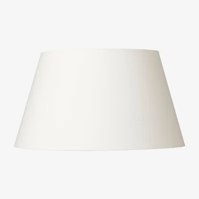 OKA OKA, 26cm Drum Cotton Shade - White, Lampshades, Cotton, Plain