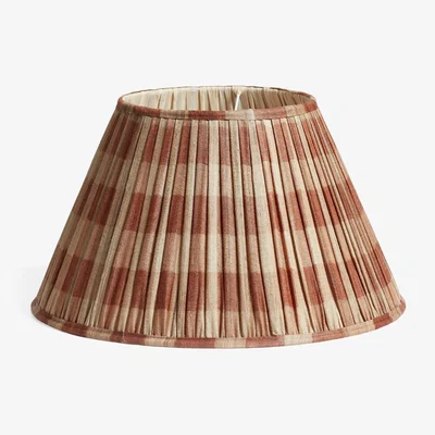 OKA OKA, Lavanya Lampshade 46cm - Apricot, Lampshades, Silk