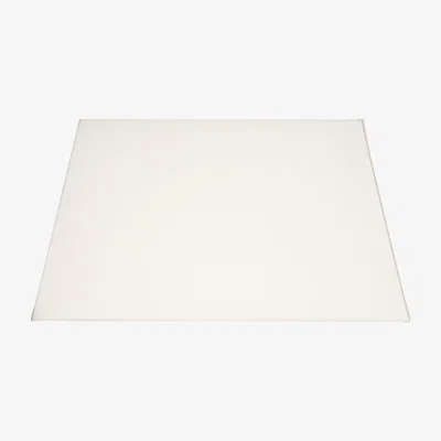 OKA OKA, Full Rectangular Card Shade For Hooper Lamp - White/Gold, Lampshades, Card, Plain