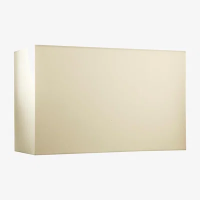 OKA 35cm Rectangular Cotton Lampshade - White