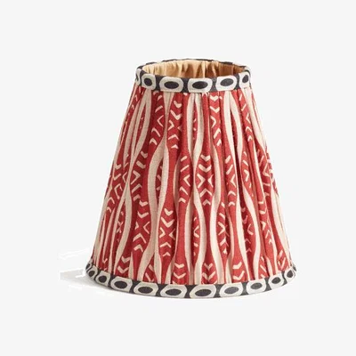 OKA OKA, Roa Cone Lampshade - Vermillion Red, Lampshades, Iron/Silk