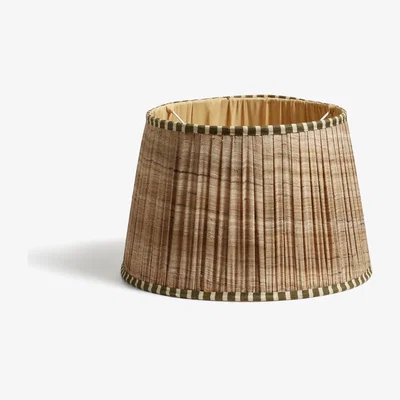 OKA Elgin Lampshade 35cm - Natural/Green
