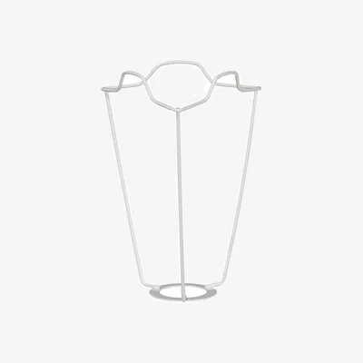 OKA OKA, White Coated European Metal Carrier 15cm - White, Shade Carrier