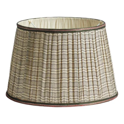 OKA Ginevra Lampshade 35cm - Off-White/Black