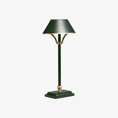 OKA Mini Grisewood Wireless Lamp and Shade - Dark Green