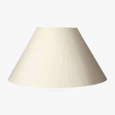 OKA 50cm Empire Linen Lampshade - White