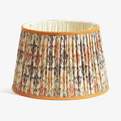 OKA OKA, Girandole Pleated Linen Lampshade 35cm - Multi, Lampshade
