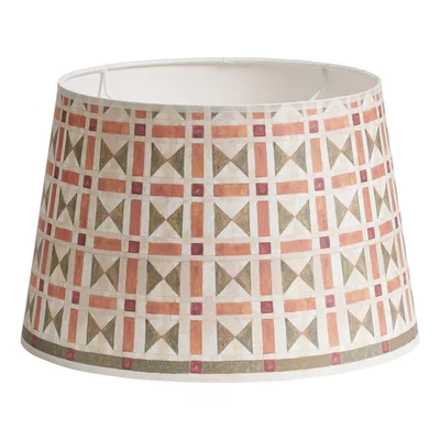 OKA X Cabana Veneto Vicolo Lampshade 35cm - Redstone/Green