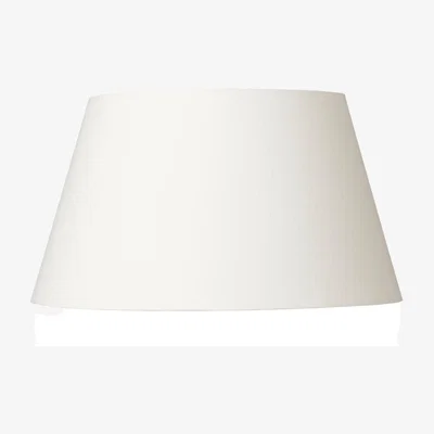 OKA OKA, 10in Drum Cotton Shade - White, Lampshades, Cotton, Plain