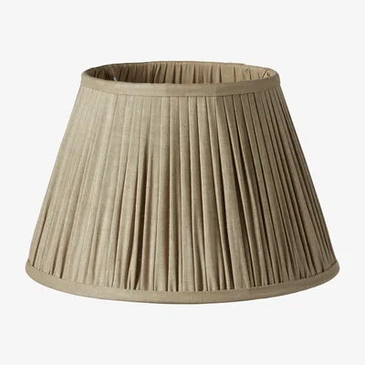 OKA 35cm Pleated Linen Lampshade
