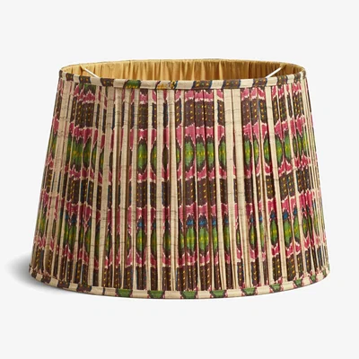 OKA OKA, Rinca Silk Pleated Lampshade 45cm - Multi, Lampshade