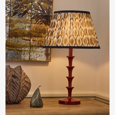OKA OKA, Chadhana Lampshade 35cm - Washed Orange & Air Force Blue, Lampshade