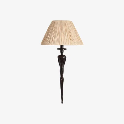 OKA Oskara Wall Lamp and Shade - Black