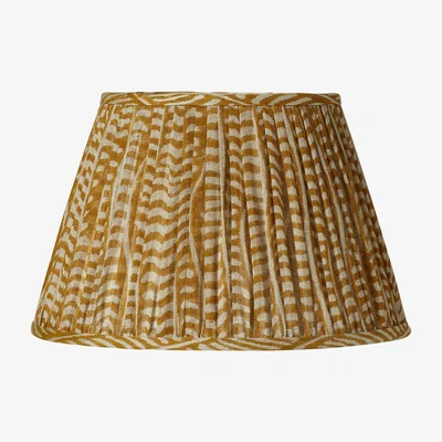 OKA 45cm Pattani Eclipse Lampshade - Mustard