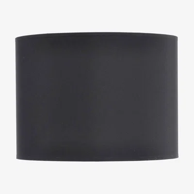 Olivia's Libra Black and Silver Lined Drum 16" Lampshade | Outlet