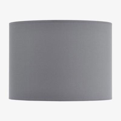 Olivia's Libra Lined Drum 16" Lampshade Grey and Silver