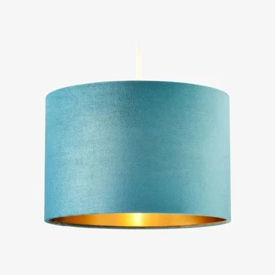 Downtown BHS Velvet Easyfit Shade Teal & Brass