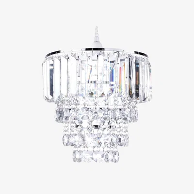 Downtown BHS Paladina Easy Fit Light Shade 25cm - Chrome