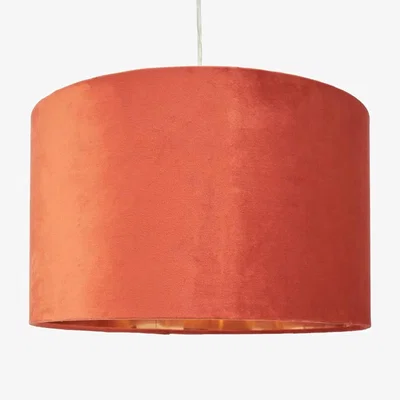 Downtown BHS Velvet Easyfit Light Shade 40cm - Orange