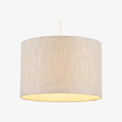 Downtown BHS Metallic Linen Easy Fit Light Shade 30cm - Natural