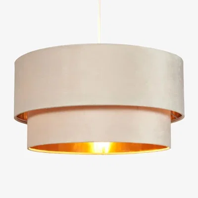 Downtown BHS Tia Light Shade 50cm - Ivory In Natural