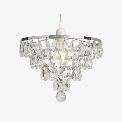 Downtown BHS Elsa Easyfit Light Shade 30cm - Chrome